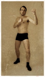 Boxeur du dimanche (Reproduction d'un photo vintage d'un boxeur)