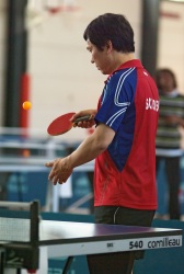 Le Pongiste (1) (Photo d'un tournoi de tennis de table à Évry)