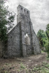 Les ruines de Malahide (Les ruines de l'ancienne abbaye dans le parc de Malahide en Irlande)
